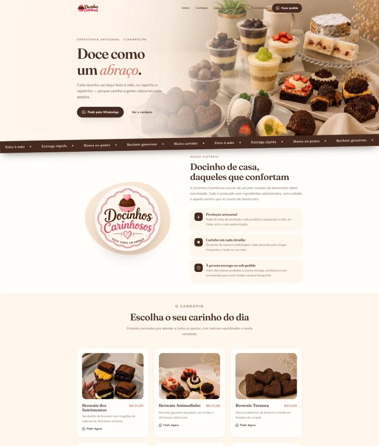 Projeto de website desenvolvido
